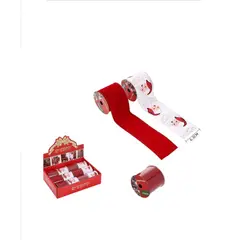 GENERICO - CINTA DECORATIVA NAVIDEÑA DE SANTA CLAUS