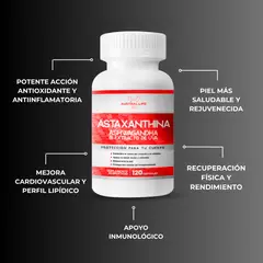GENERICO - Astaxantina + Ashwagandha + Extracto de Semilla de Uva 120 Capsulas