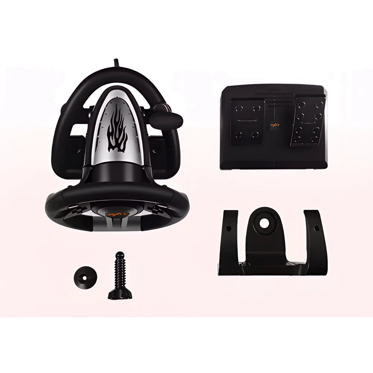 MOVI - VOLANTE SIMULADOR CON PEDALES PARA PC PS3 PS4 X-SERIES XLS SWITCH