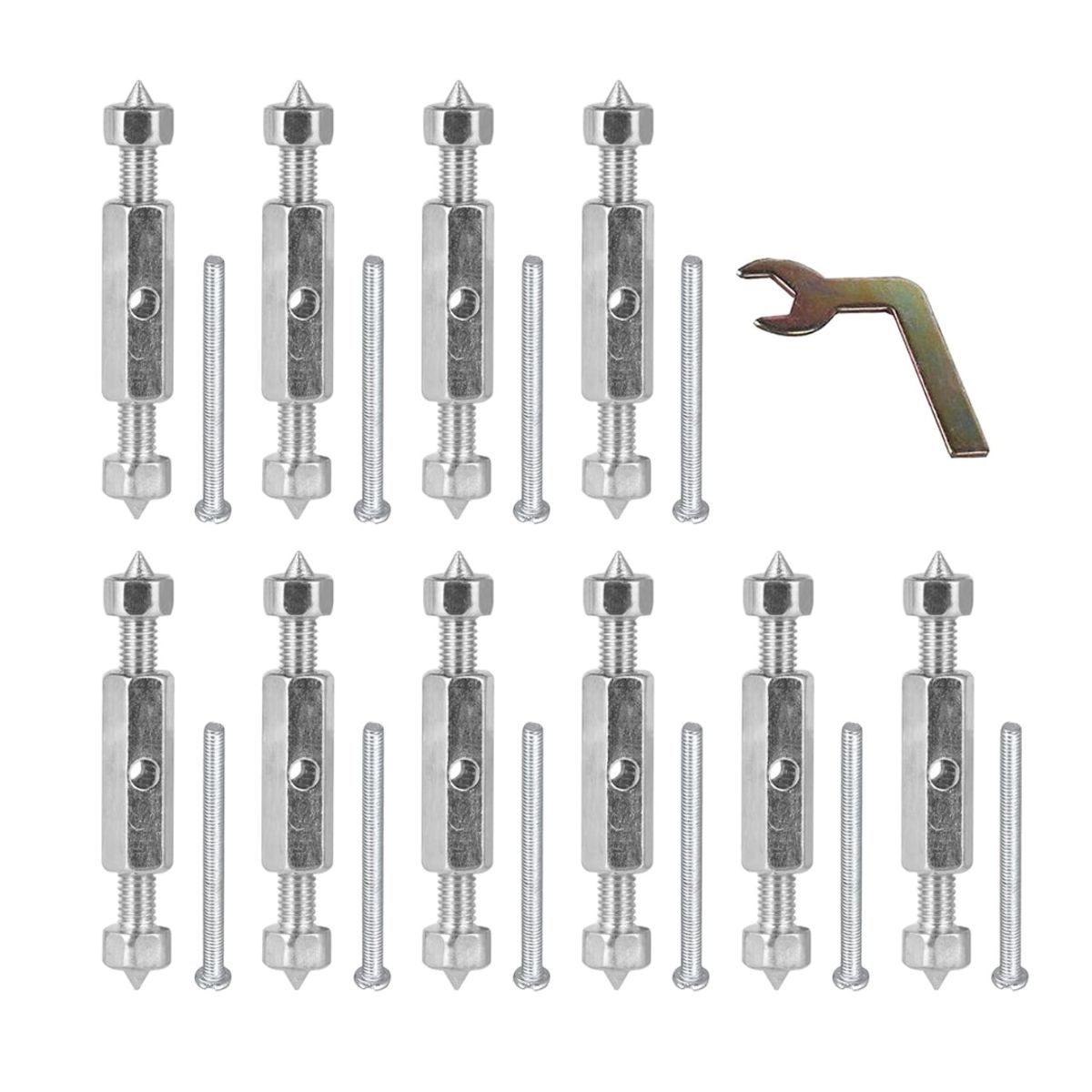 GENERICO - Kit Reparador de Cajas de Pared con Tornillos10 Piezas