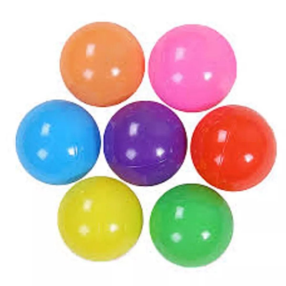 GENERICO - Pack 50 Pelotas Plásticas Para Piscina Colores