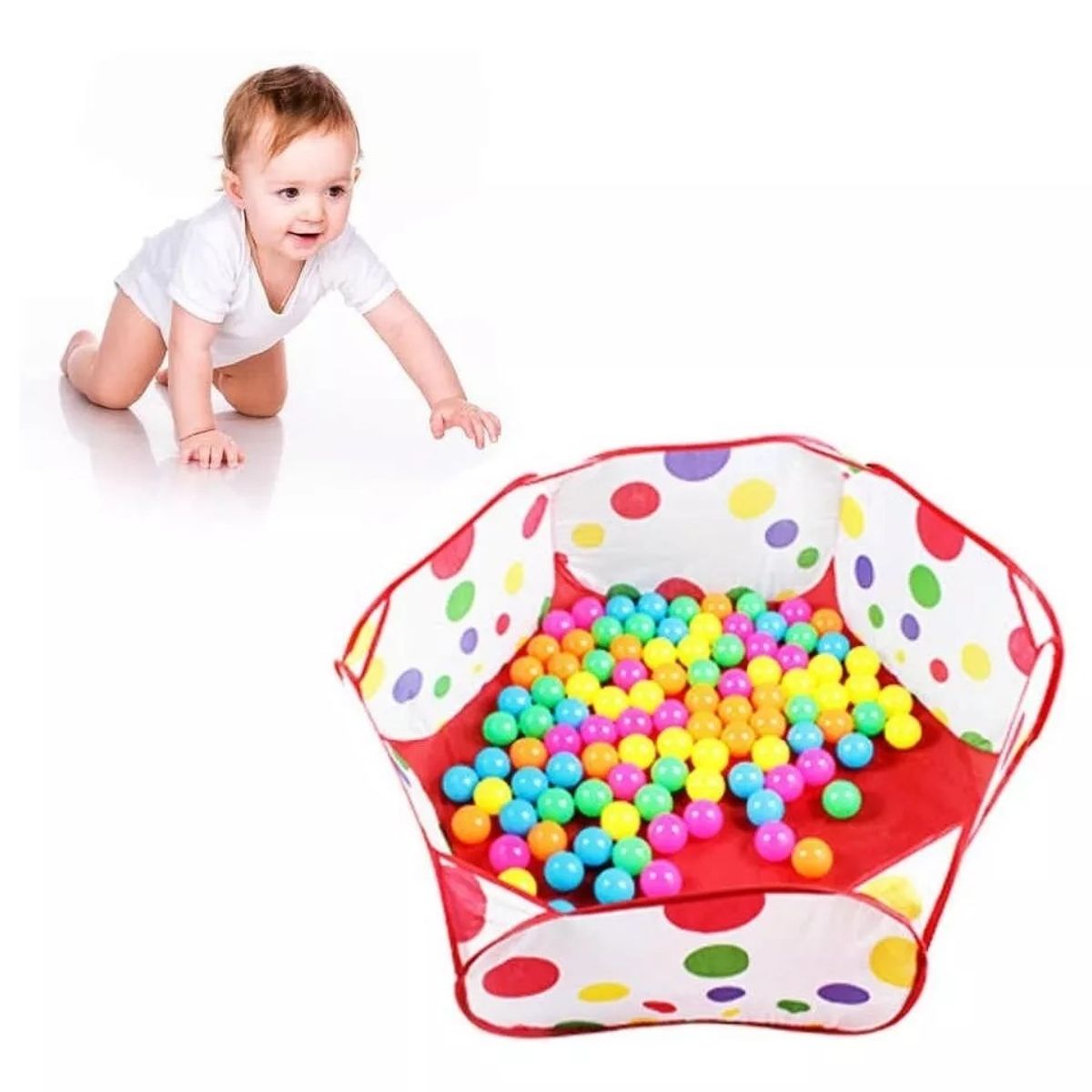 GENERICO - Pack 50 Pelotas Plásticas Para Piscina Colores