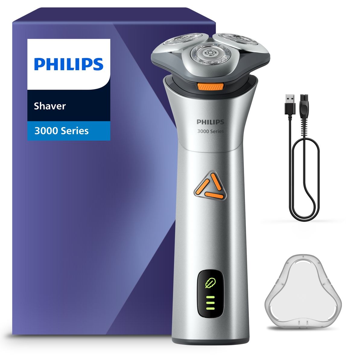PHILIPS - Afeitadora Philips Serie 3000 en Húmedo y Seco S3882/00