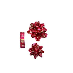 GENERICO - LAZO PARA REGALO MOTIVO NAVIDEÑO ROJO