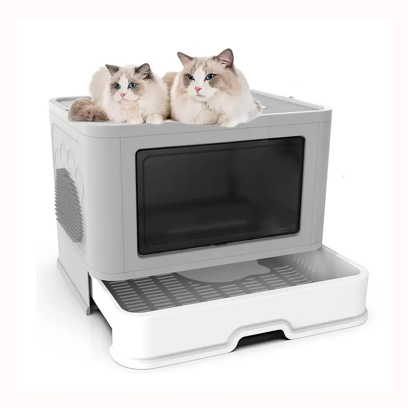 GENERICO - Arenero cerrado para gatos cúpula baño sanitario XL