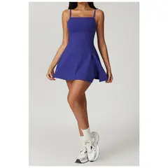 VELVET - Vestido Deportivo Aurora Azul Mujer