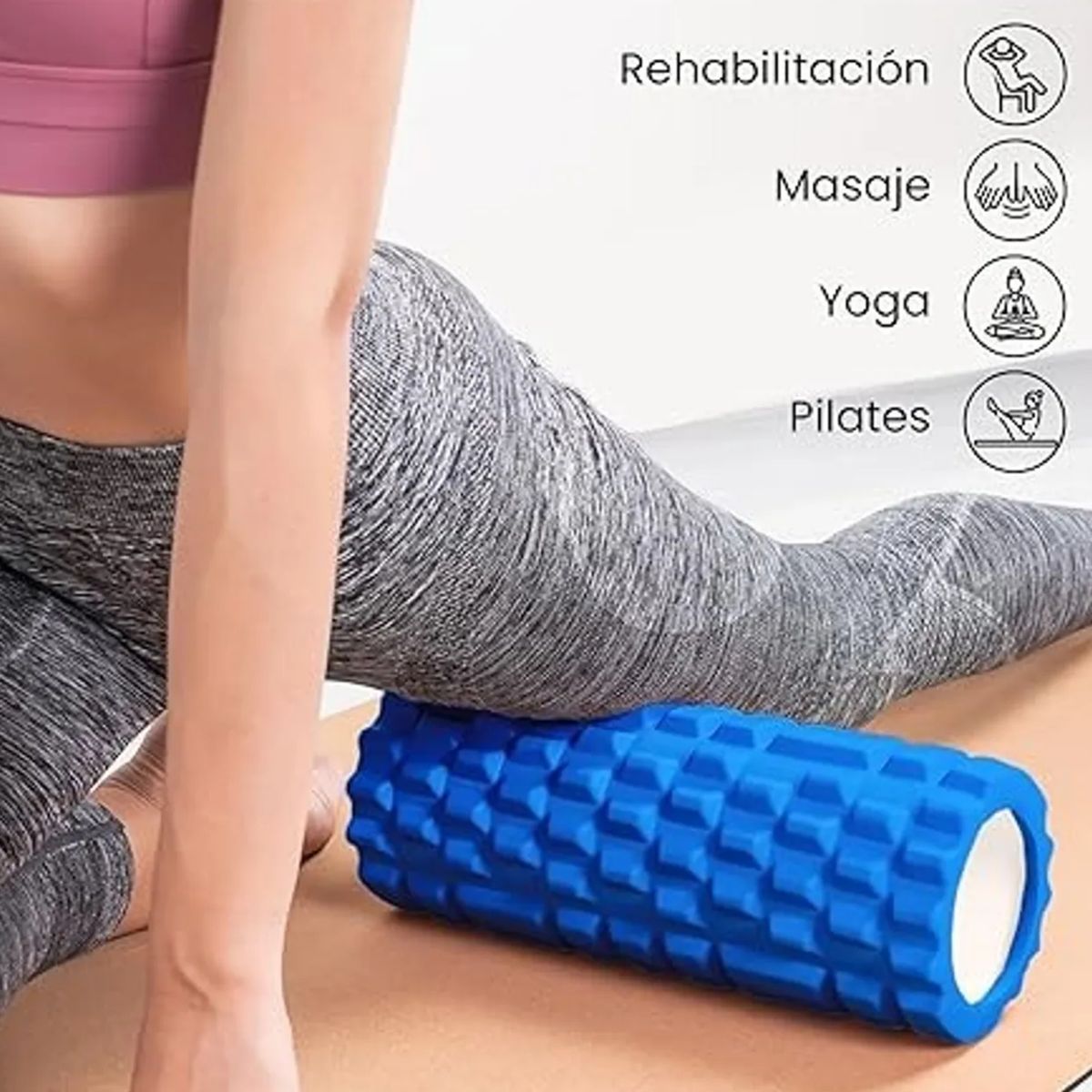 MOVI - Rodillo 2 EN 1 (Yoga y Masaje Muscular Antiestrés)