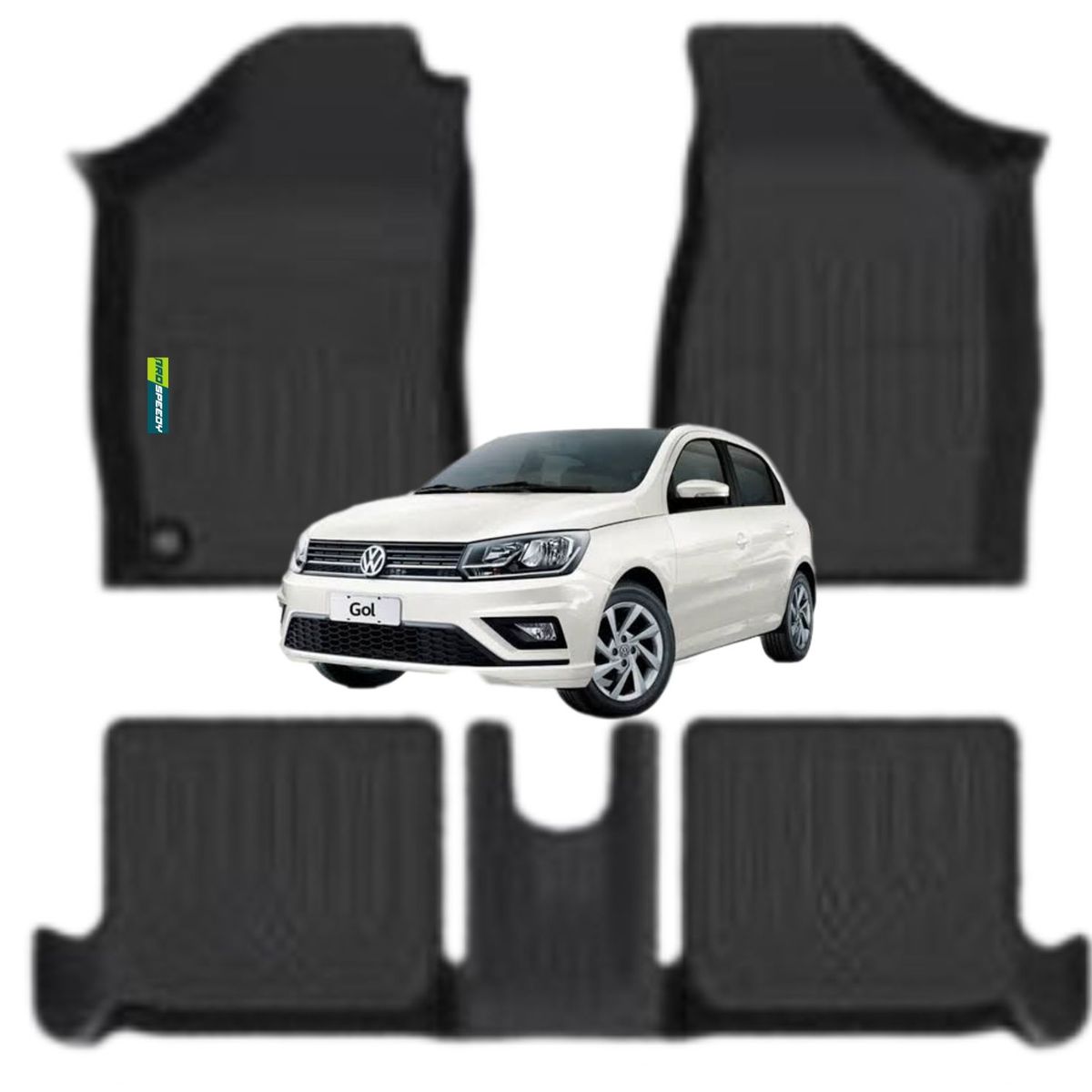 GENERICO - PISOS CALCE PERFECTO PROSPEEDY VOLKSWAGEN GOL 3PIEZAS
