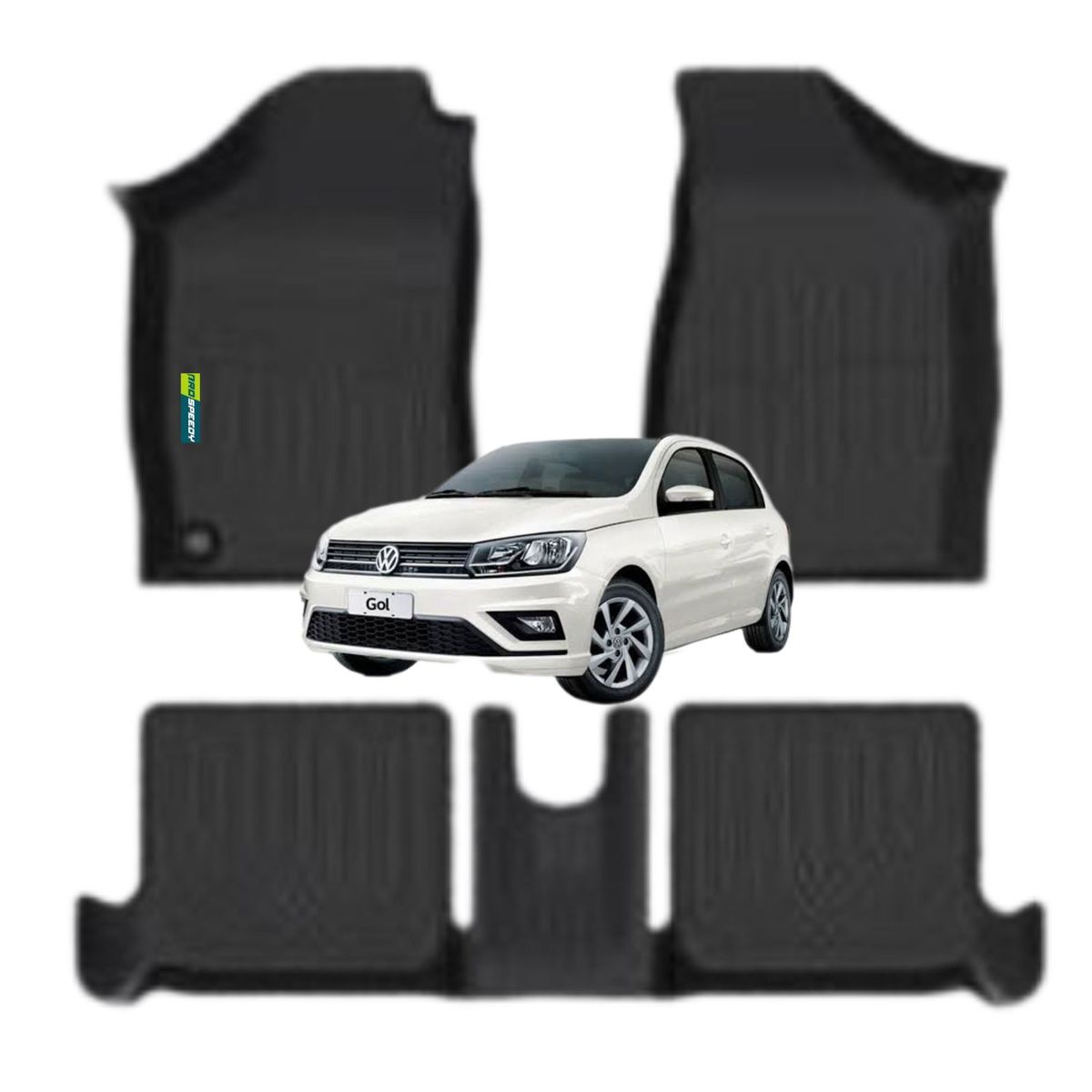 GENERICO - PISOS CALCE PERFECTO PROSPEEDY VOLKSWAGEN GOL 3PIEZAS