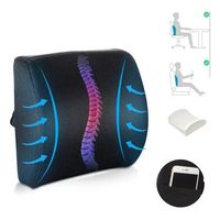 Cojin Con Memoria Ortopedico Lumbar Sillas Asiento Automovil