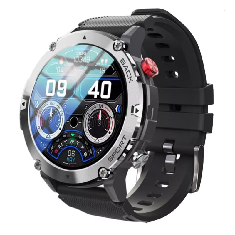 BRO TOUMI - Bro Toumi Watch C21 Reloj inteligente Bluetooth Sports SmartWatch-Negro