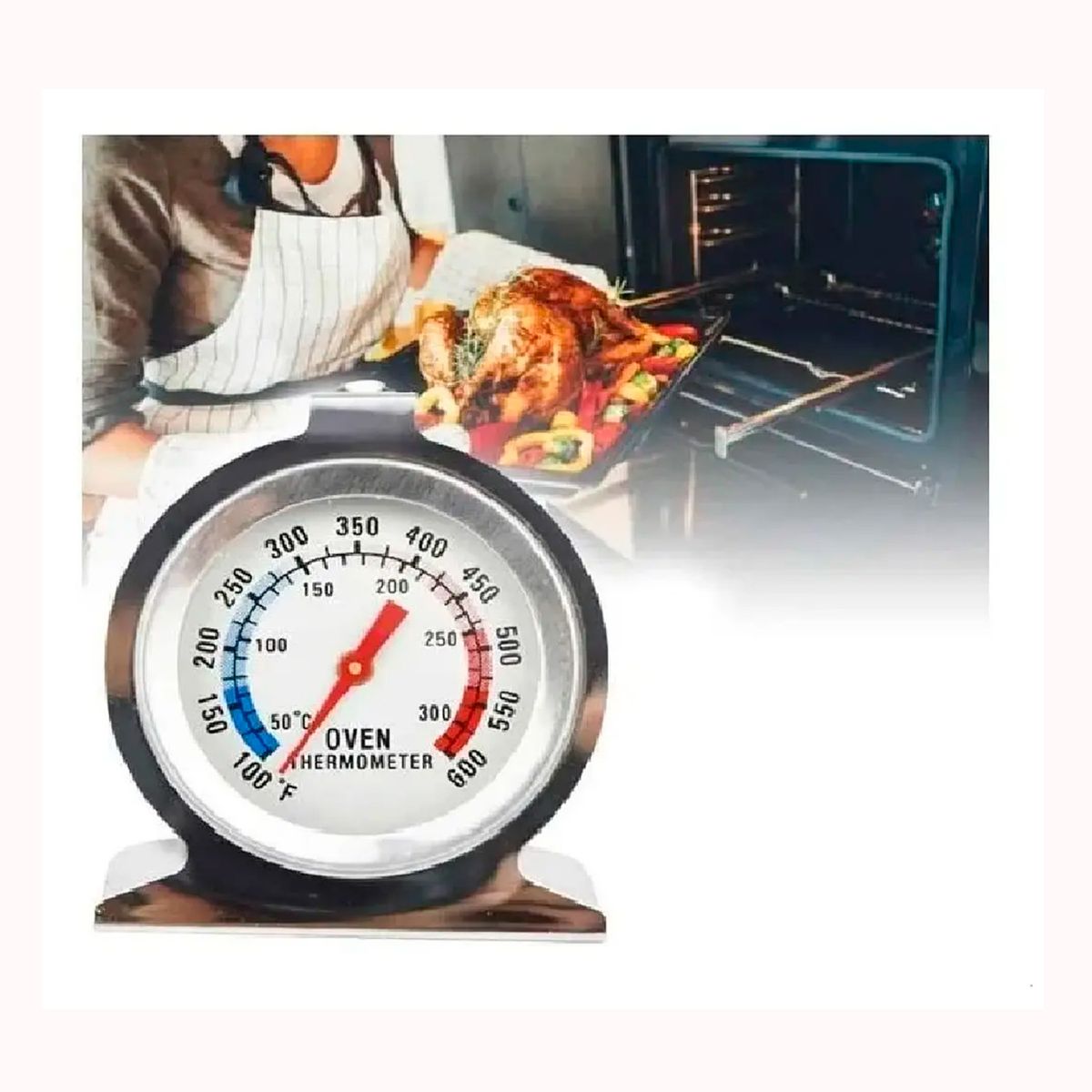 GENERICO - Termometro para hornos indicador de temperatura