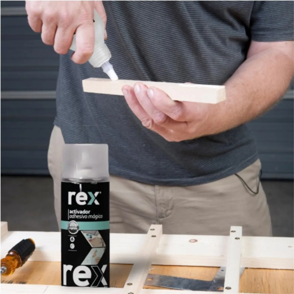Adhesivo Mágico 100gr + Activador 400ml, marca REX - Foto 2