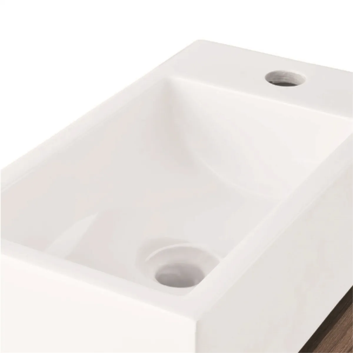 DUSCHY - Combo mueble vanitorio 40x62x22 cm Gunnar cubierta, grifería y fitting
