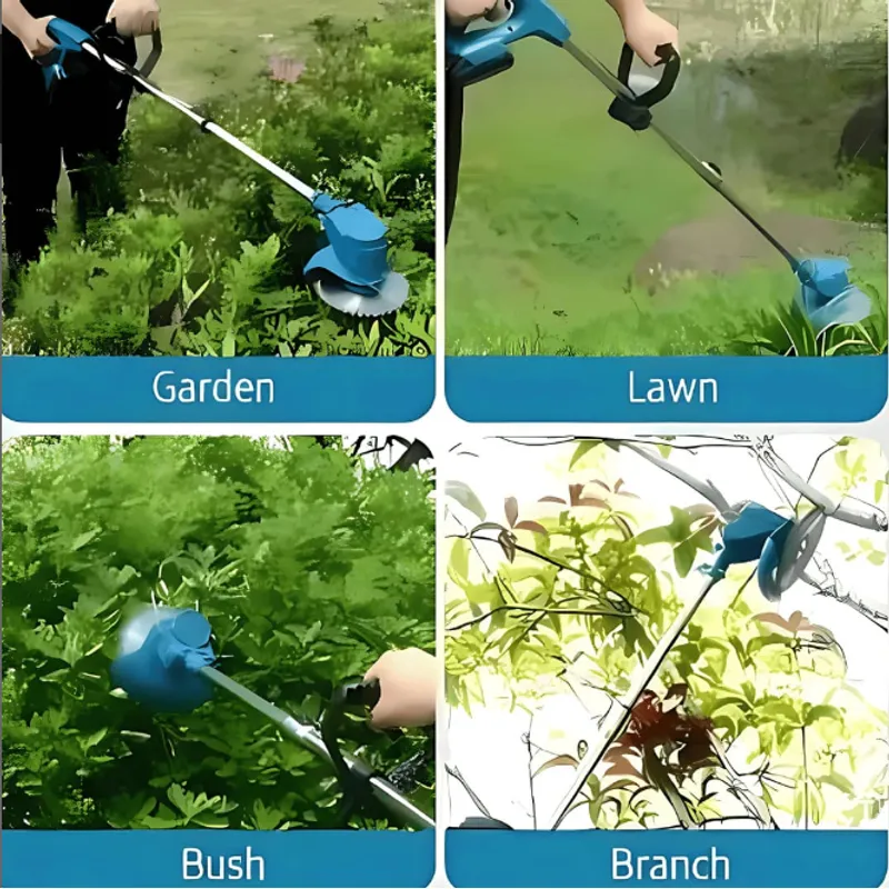 MOVI - SET DE JARDIN 2 EN 1, ORILLADORA DESBROZADORA Y MINI MOTOSIERRA
