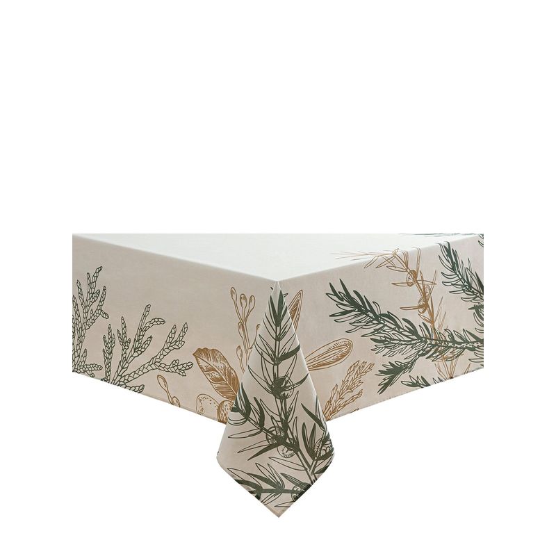 HERRERA MAISON - Mantel Verde Dorado 180X300 CM Navidad