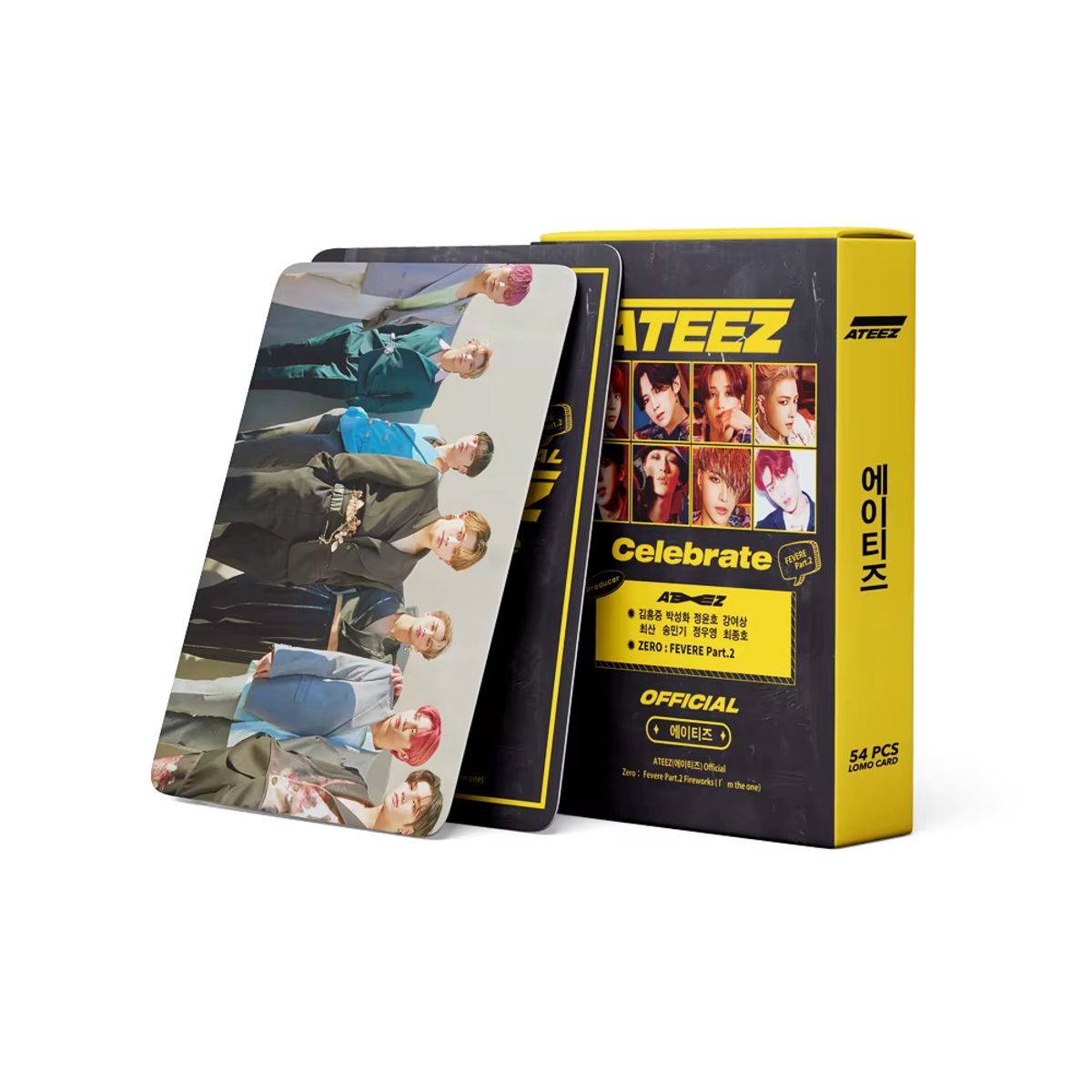GENERICO - Set 54 Photocard Lomo Card Ateez Celebrate Kpop Korea