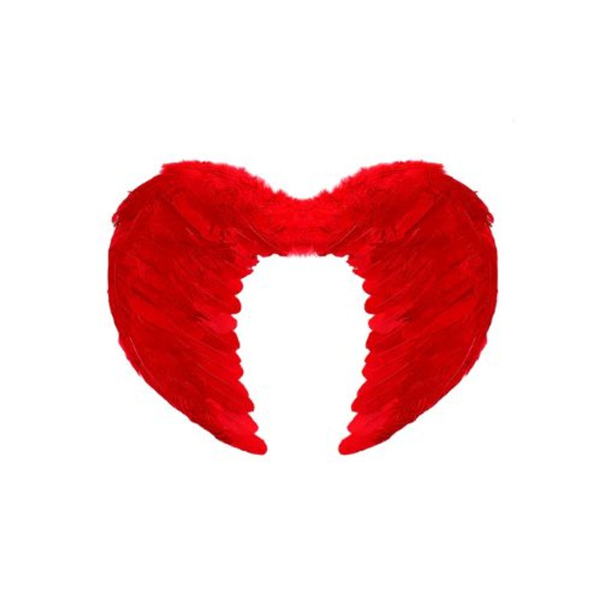 GENERICO - Alas de Ángel Pluma 80 X 60 Cm Rojo 1 Unidad