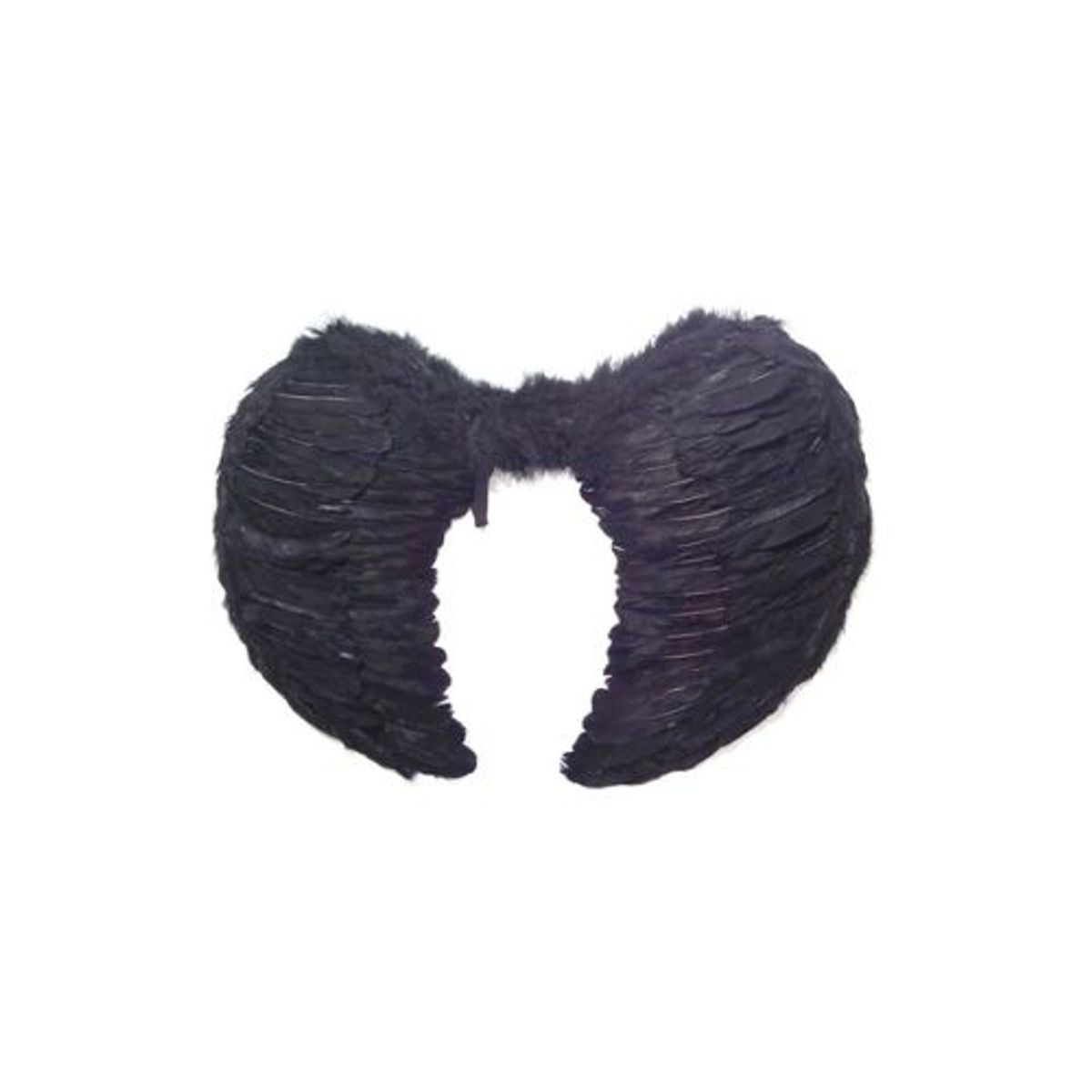 GENERICO - Alas de Ángel Pluma 80 X 60 Cm Negro 1 Unidad
