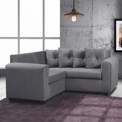 MASEL - Seccional Esquinero Recife Felpa Gris oscuro 160x160x78