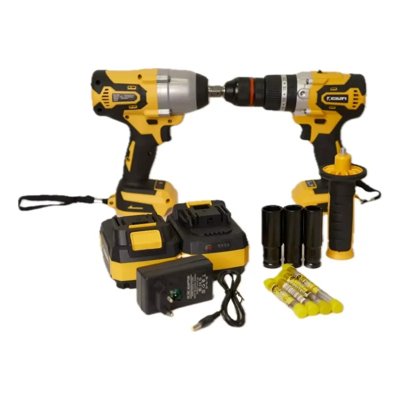 GENERICO - kit de Taladro Atornillador y Llave de Impacto 21v Cilti