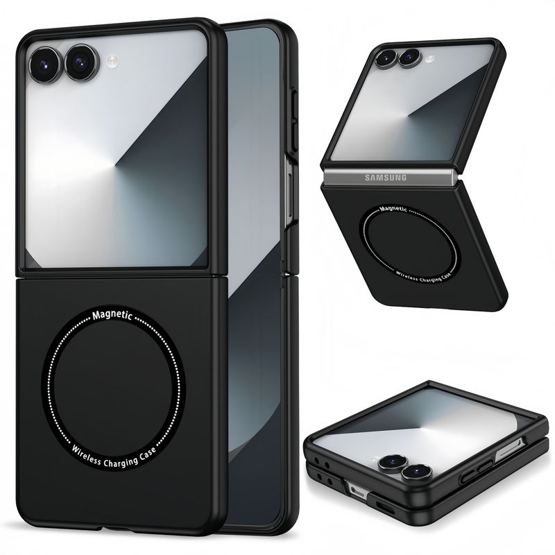 RENVMEXY - Funda Magnética para Galaxy Z Flip 7 Compatible con Carga Inalámbrica