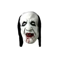 GENERICO - Mascara Halloween Latex Monja Media 1 Unidad