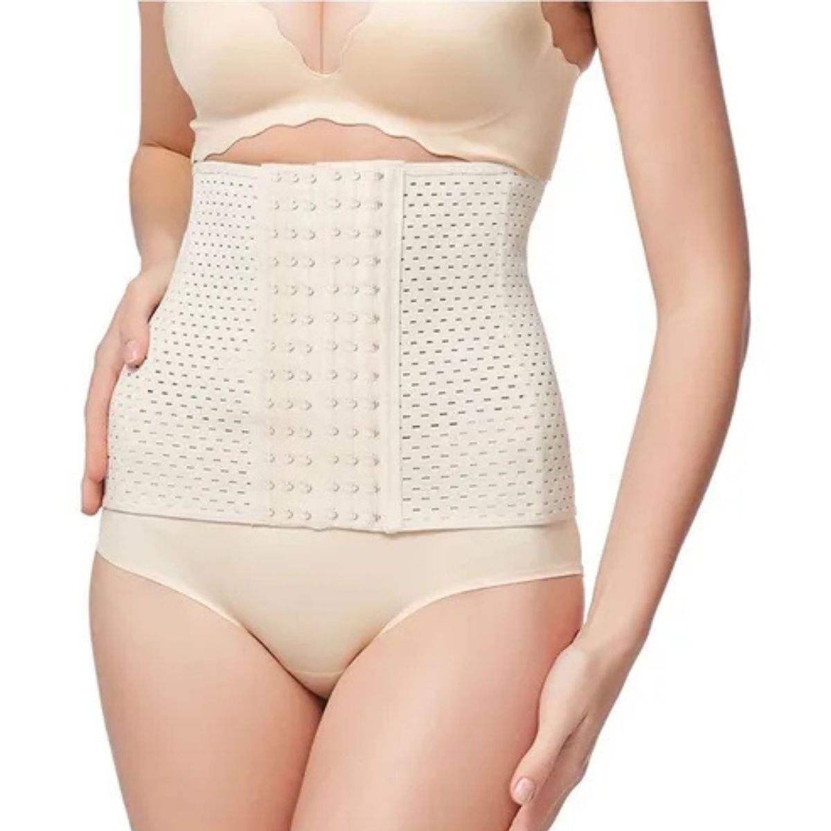 GENERICO - Faja Deportiva Poroso Con Spandex Blanco
