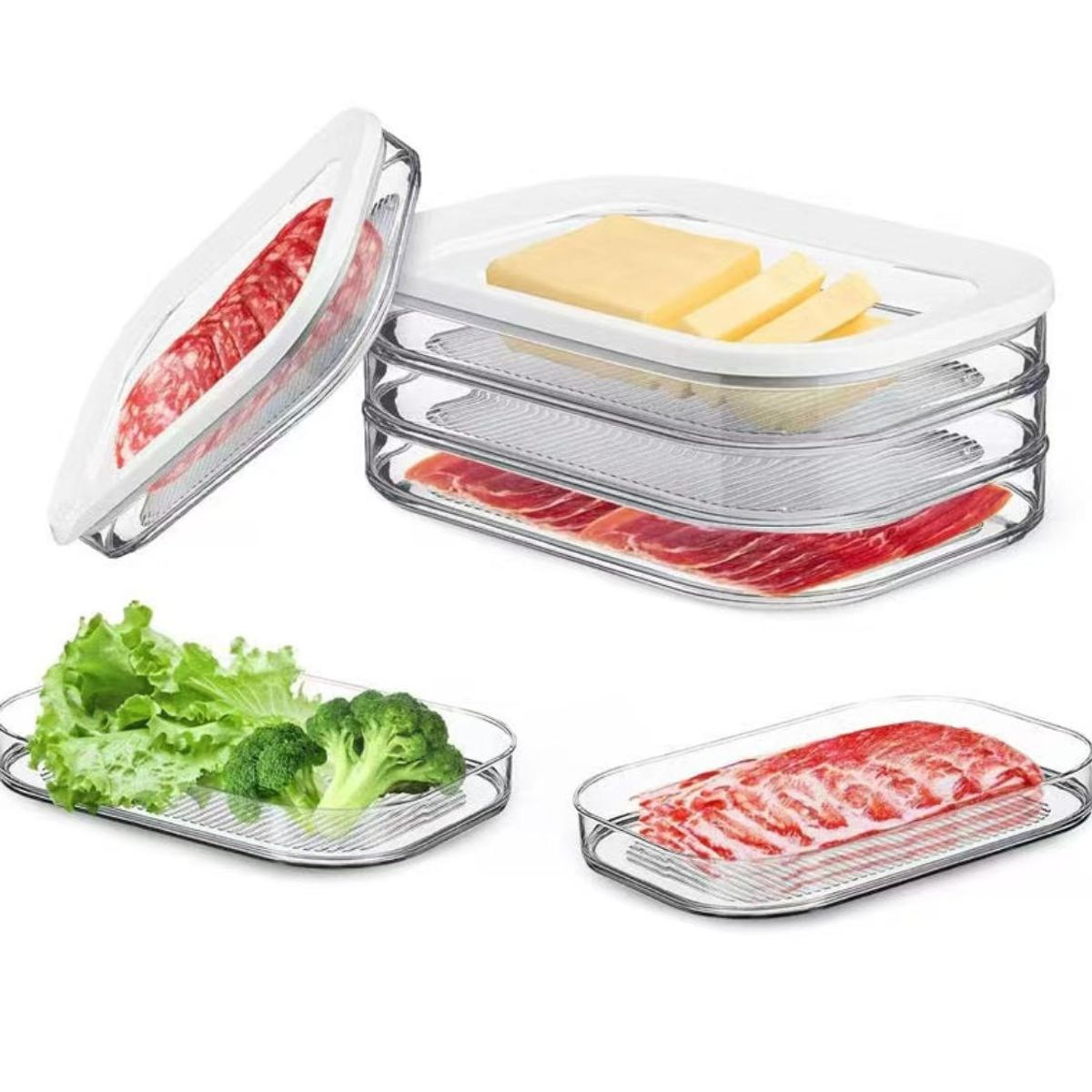 ATURE - Caja De Almacenamiento De Nevera De Cocina Portátil 2l