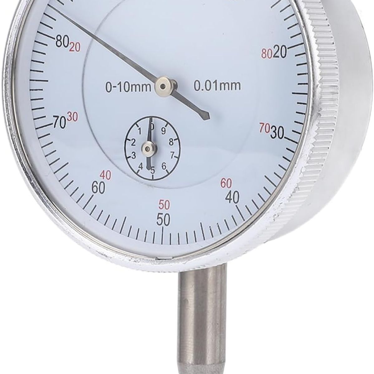 KUANGYE - Reloj Comparador, Indicador de dial, Rango 0-10 Mm, 0,01 Mm