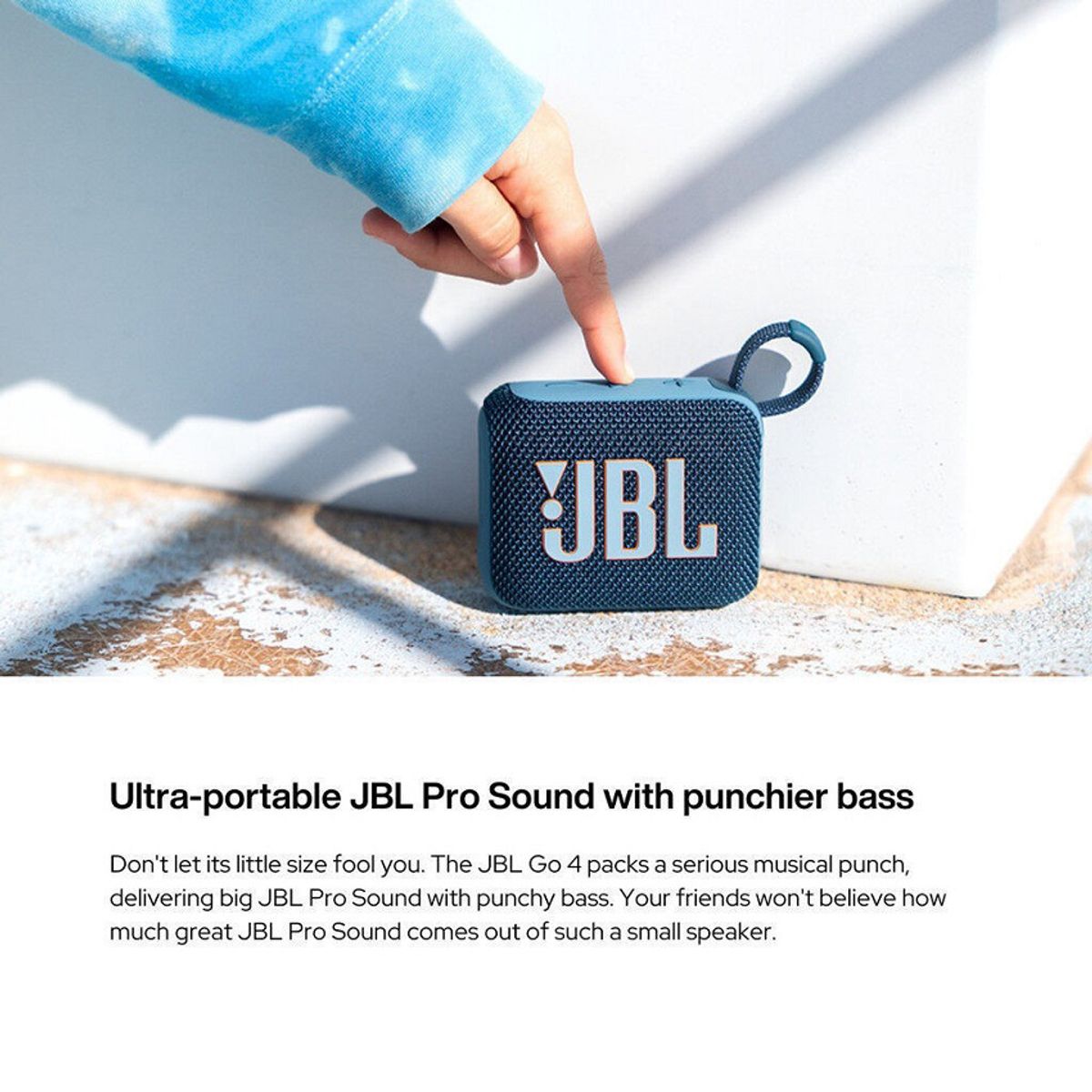 JBL - JBL GO 4 altavoz Bluetooth Azul