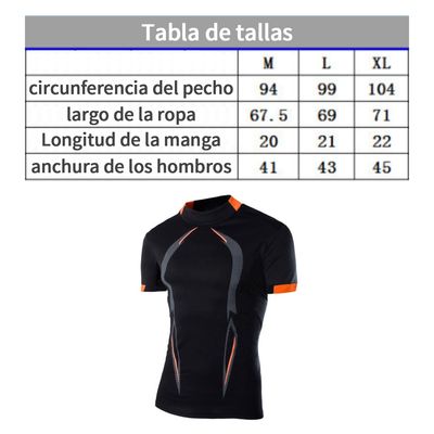 Imagen 2 del producto Camiseta Deportiva Hombre Secado Rápido Para Gimnasio