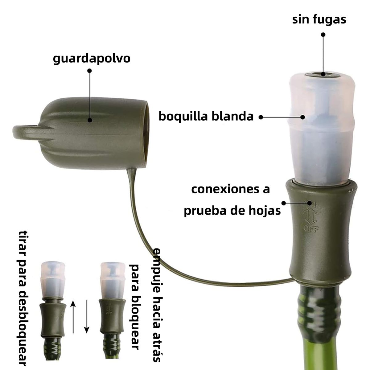 WELDMON - Bolsa de Hidratacion 2 Litros Vejiga de Senderismo