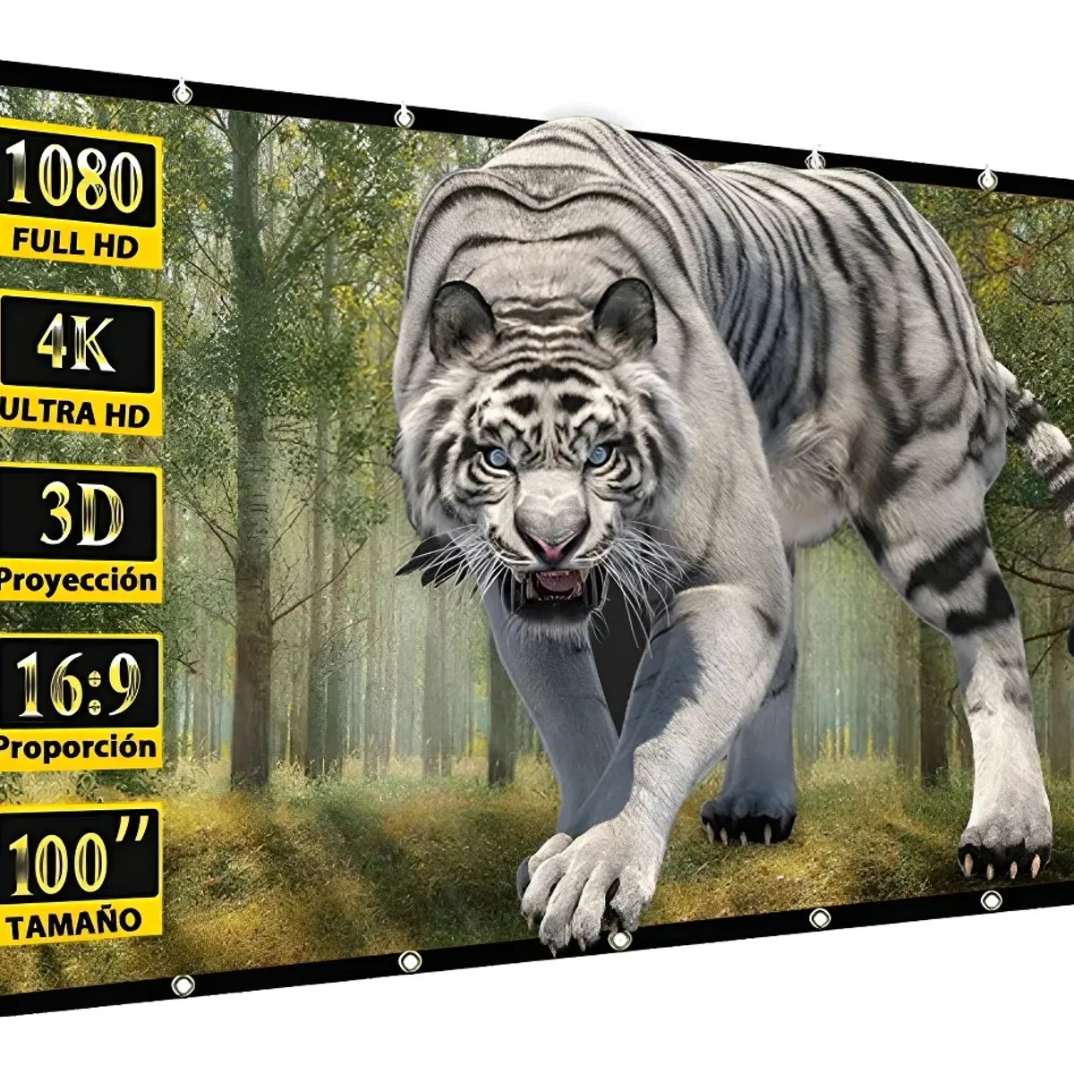 ATURE - Telones Para Proyector 100 Pulgadas Cortina 16:9