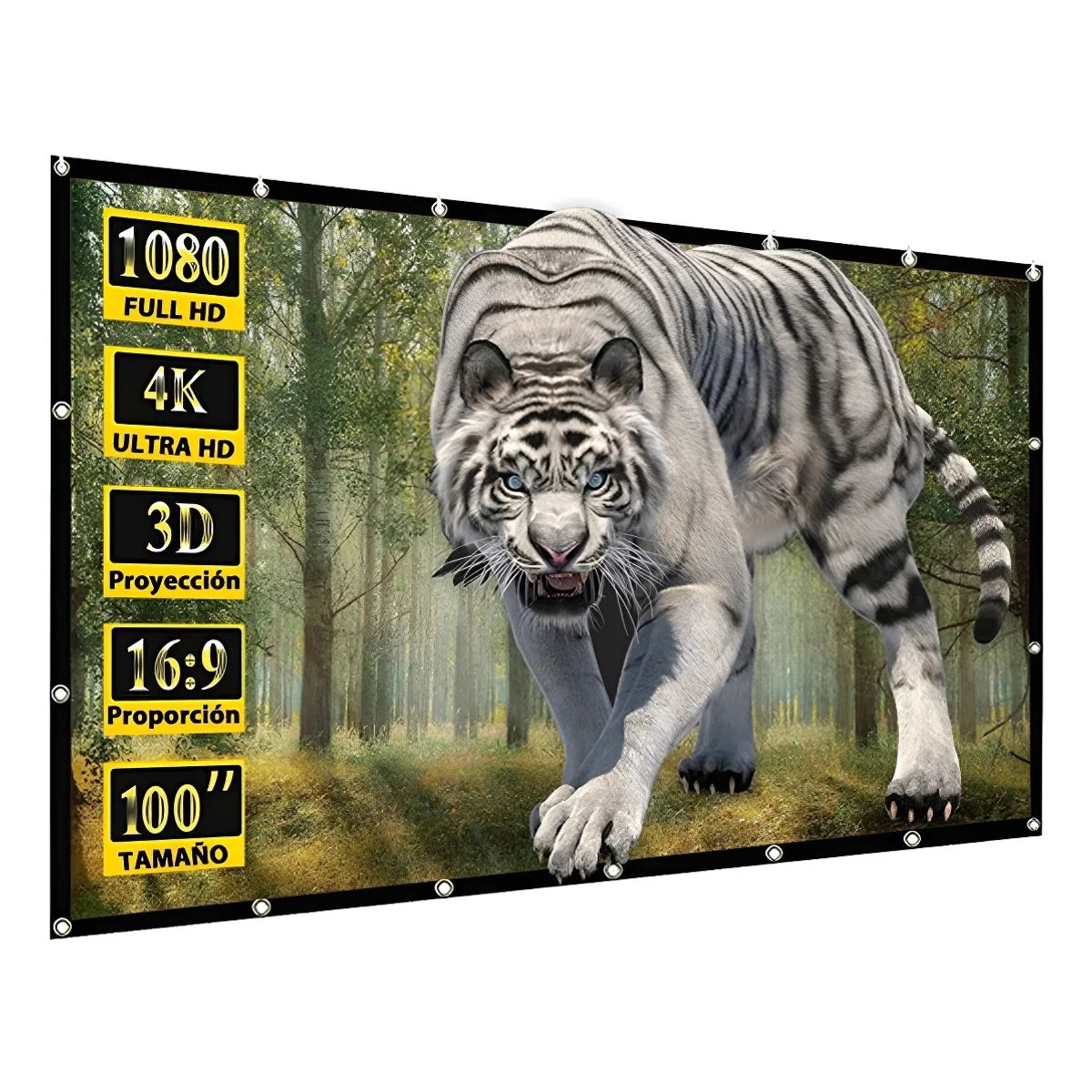 ATURE - Telones Para Proyector 100 Pulgadas Cortina 16:9