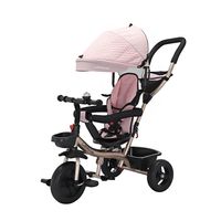 Triciclo 3 En 1 Con Apoya Pies 360°LuBabycas Rosado