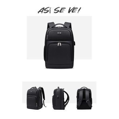 Imagen 2 del producto Mochila Notebook Inteligente Con USB Negra By