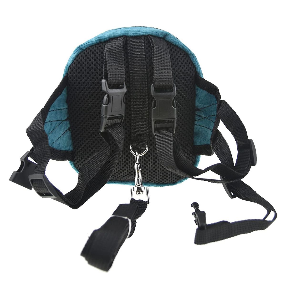 WELDMON - Arnés Mochila para Perros con Correa Azul S