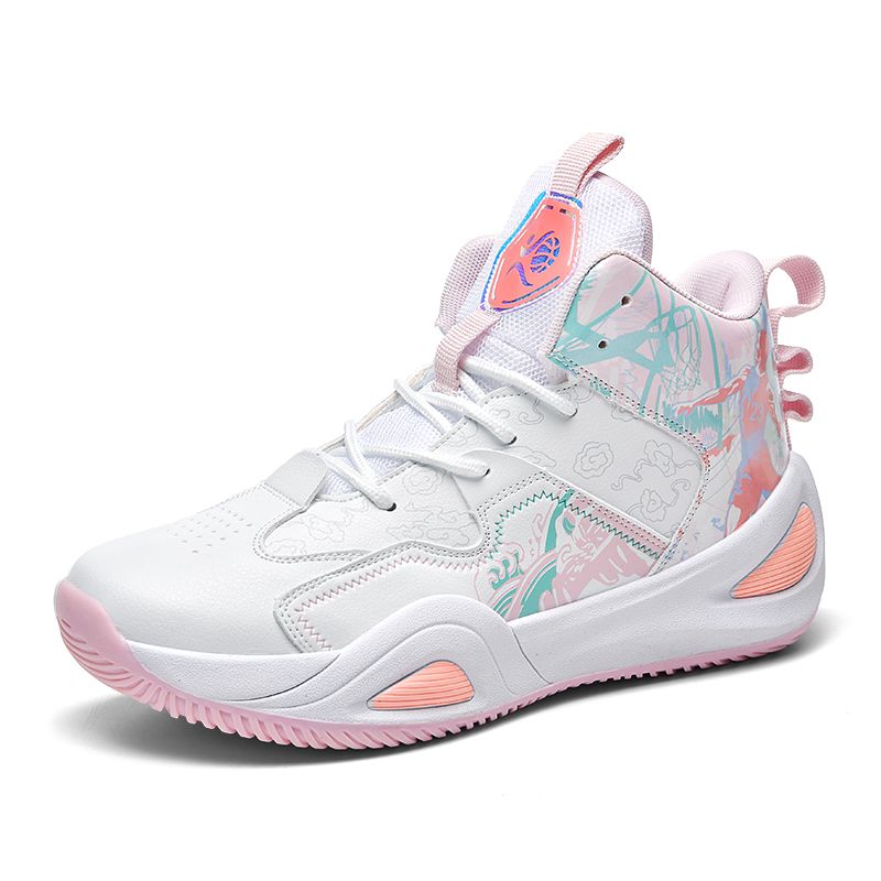 DANWEILE - Zapatillas de baloncesto de entrenamiento deportivo juvenil Rosa