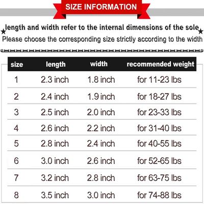 Imagen 2 del producto Zapatos para perros Rojo Talla 4