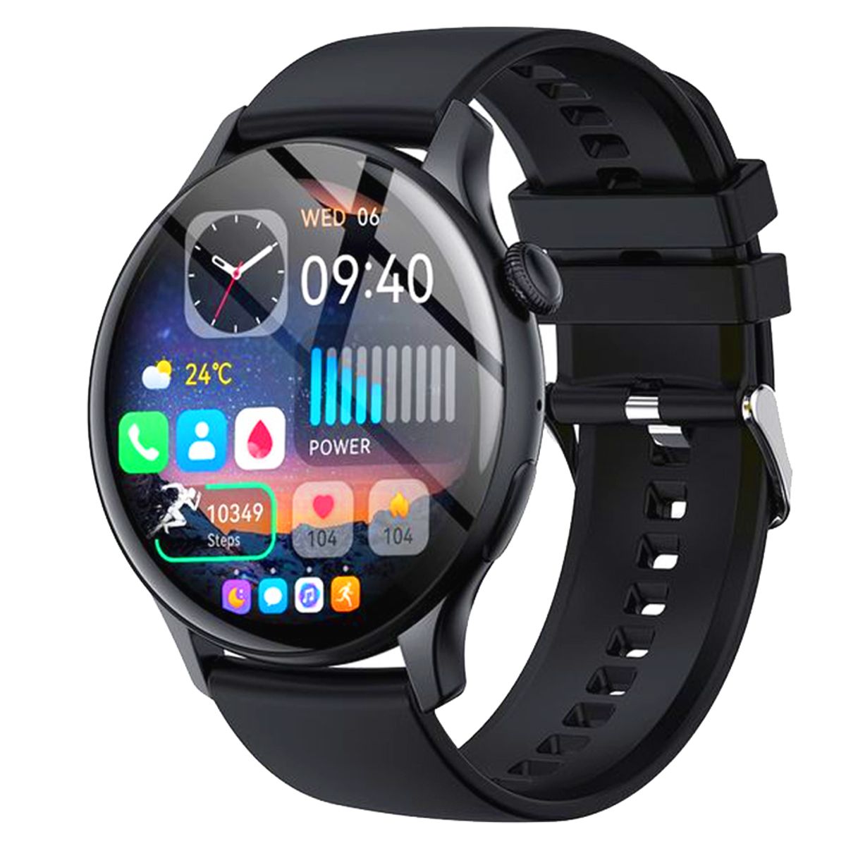 BRO TOUMI - BRO TOUMI Reloj Inteligente HK85 Bluetooth 1.43 Amoled-Negro