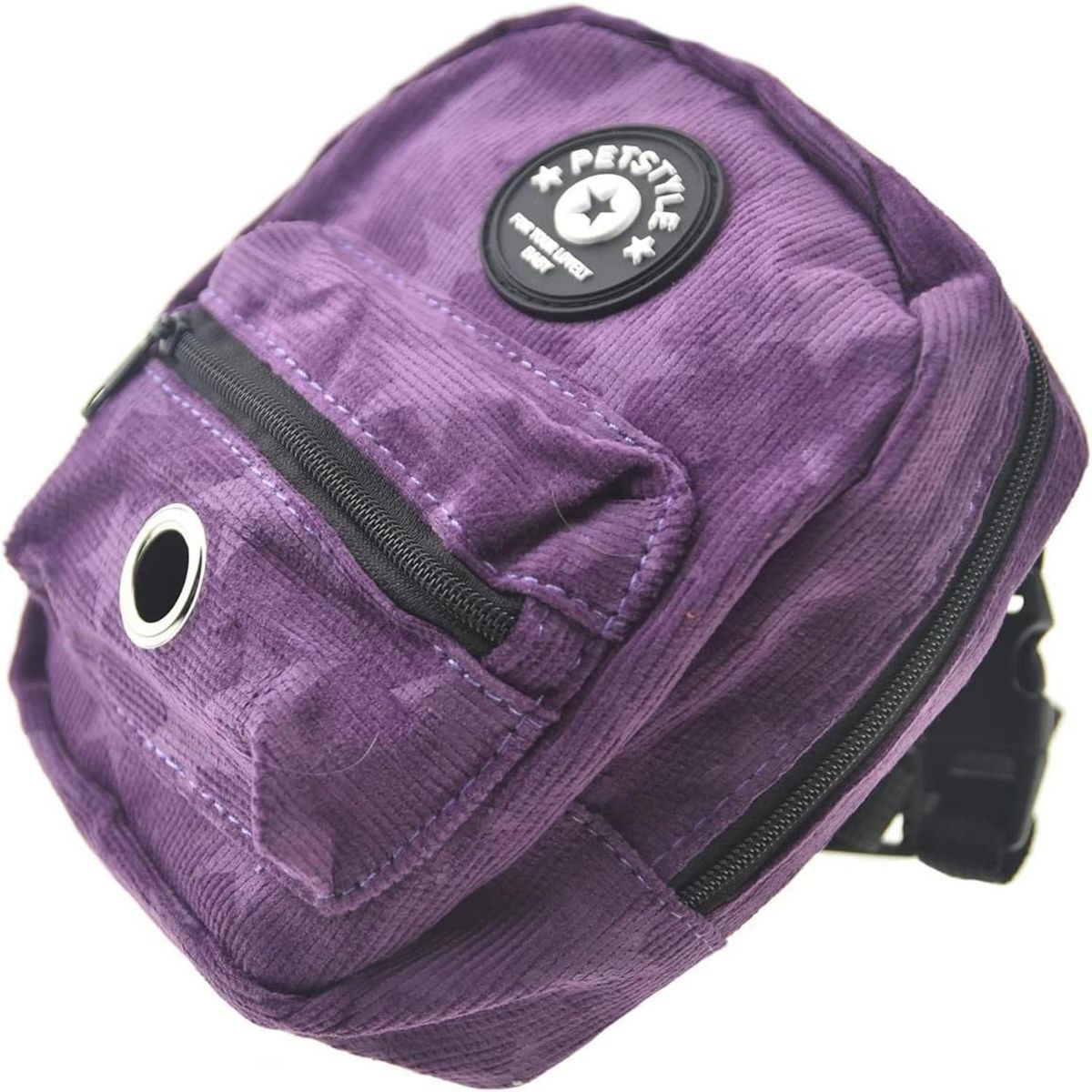 WELDMON - Arnés Mochila para Perros con Correa Morado S