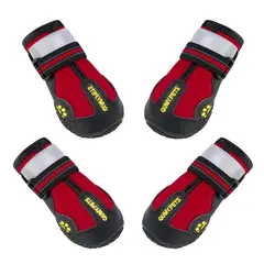 WELDMON - Zapatos para perros Rojo Talla 5