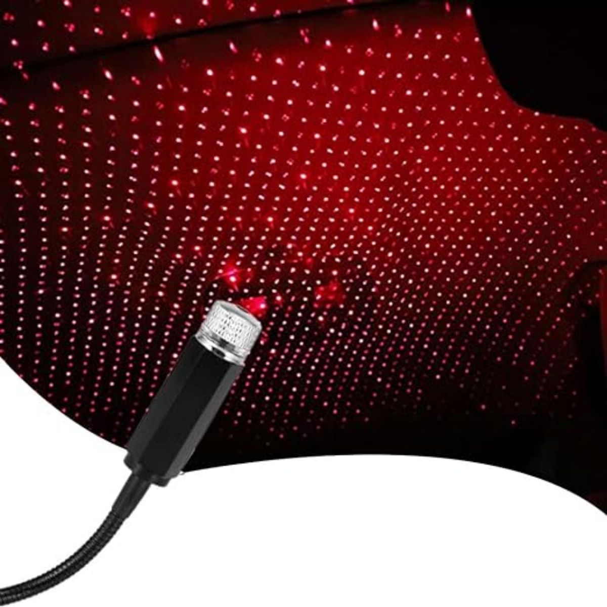 WELDMON - Led Luz Piso Interior Auto de Aluminio（Rojo）