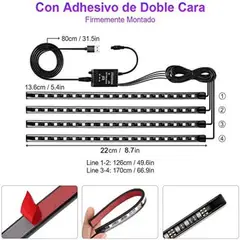 WELDMON - Luz decorativa interior de control remoto del coche