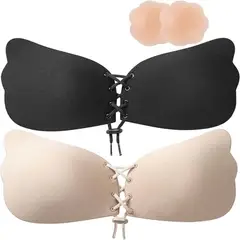 WELDMON - Sujetador Adhesivo Paquete de 2 y 1 Protector de Pezón (B)