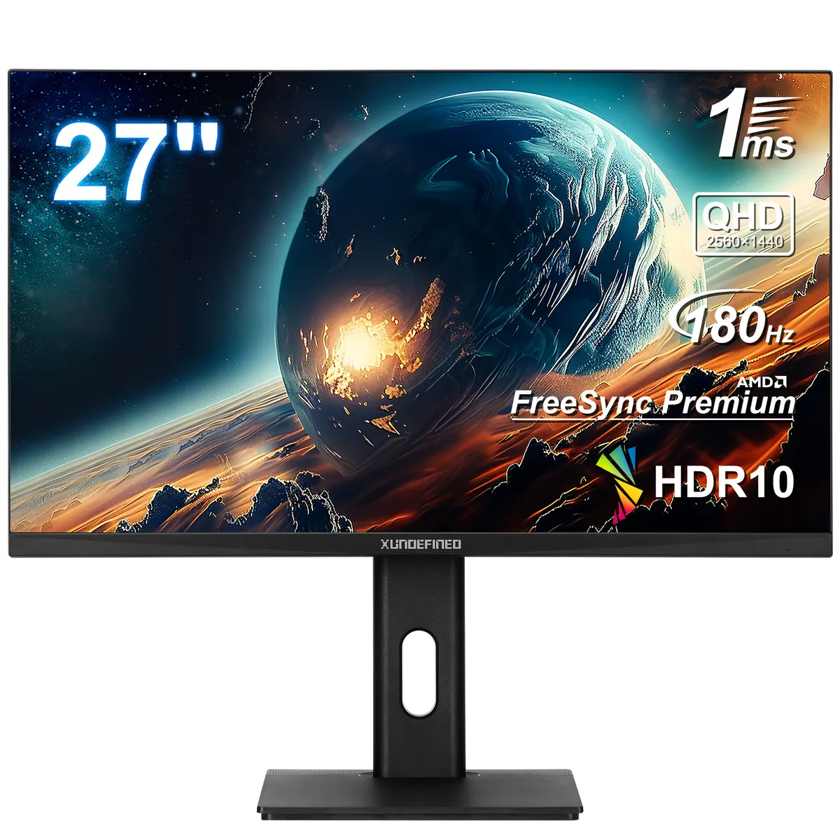 XUNDEFINED - Monitor Gamer 27 27Q1P QHD 2K IPS 180Hz Lifting base