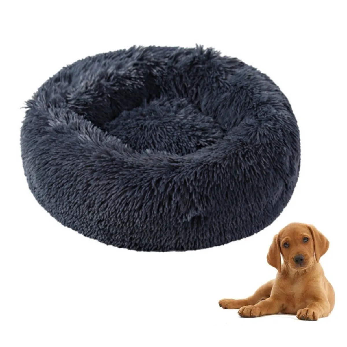 ATURE - Cama De Felpa Para Mascotas De 70 Cm De Diámetro