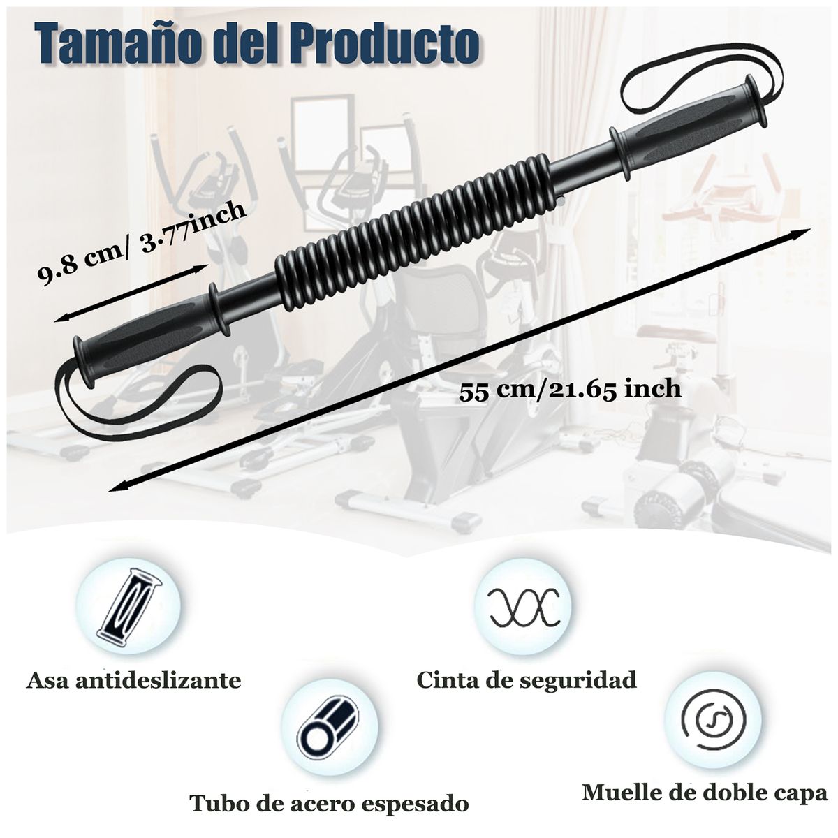 WELDMON - Barra de Brazo de Fitness-30kg