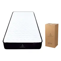 AMABILE - Colchón Espuma y Resortes 1.5 Plazas 105x190x20 Filippo